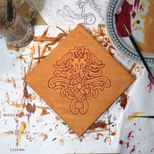 "Mammen mask" canvas