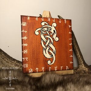 "Urnes beast" canvas