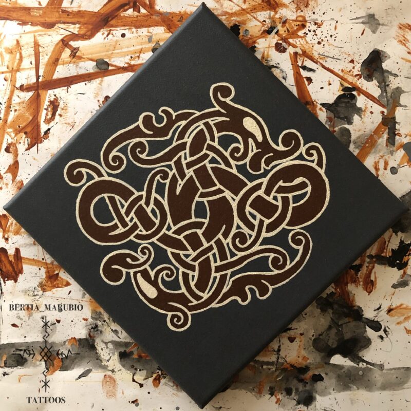 "Urnes beast" canvas