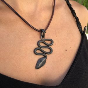 HAND FORGED SNAKE PENDANT