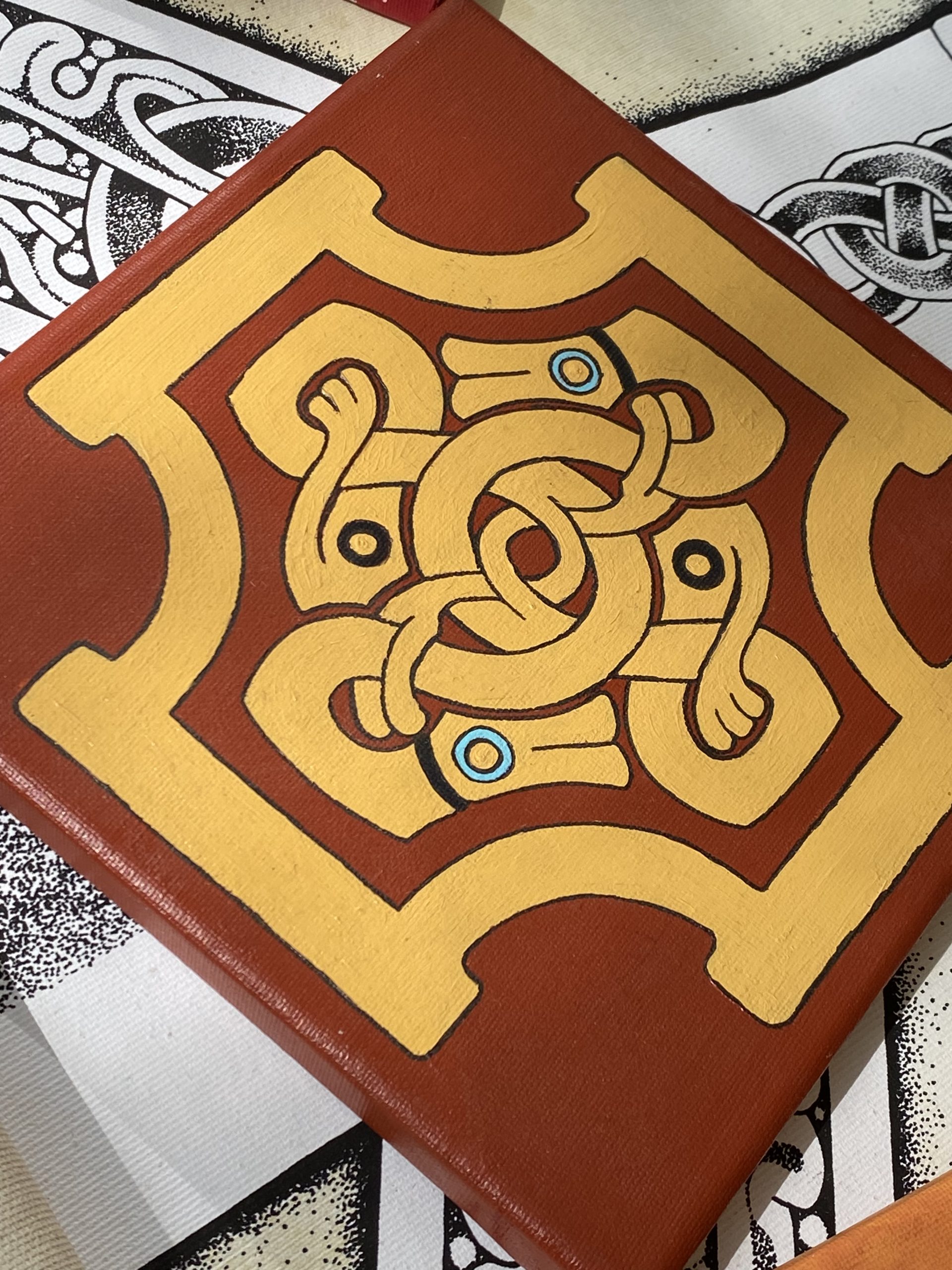 "Zoomorphic cross" canvas - Image 2